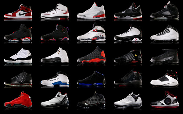 les plus belles chaussures air jordan, S'il vous plaît cher amis, quel est le modèle de la dernière chaussure dans le coin en bas à droite de la photo avec toutes les Jordans ...